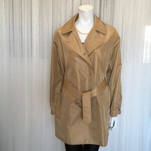 Loro Piana Beige Double-Breasted Trench Coat Size 42 Made in Italy 🇮🇹